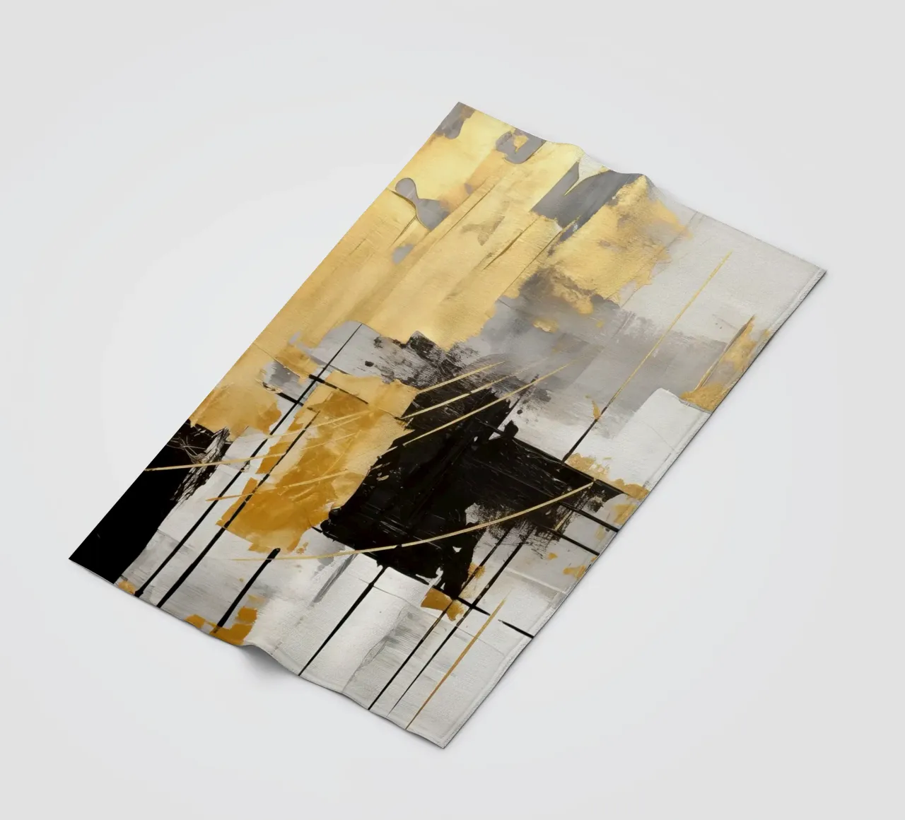 ABSTRACT ART Silenzio dinamico coperta in pile da Melanie Viola