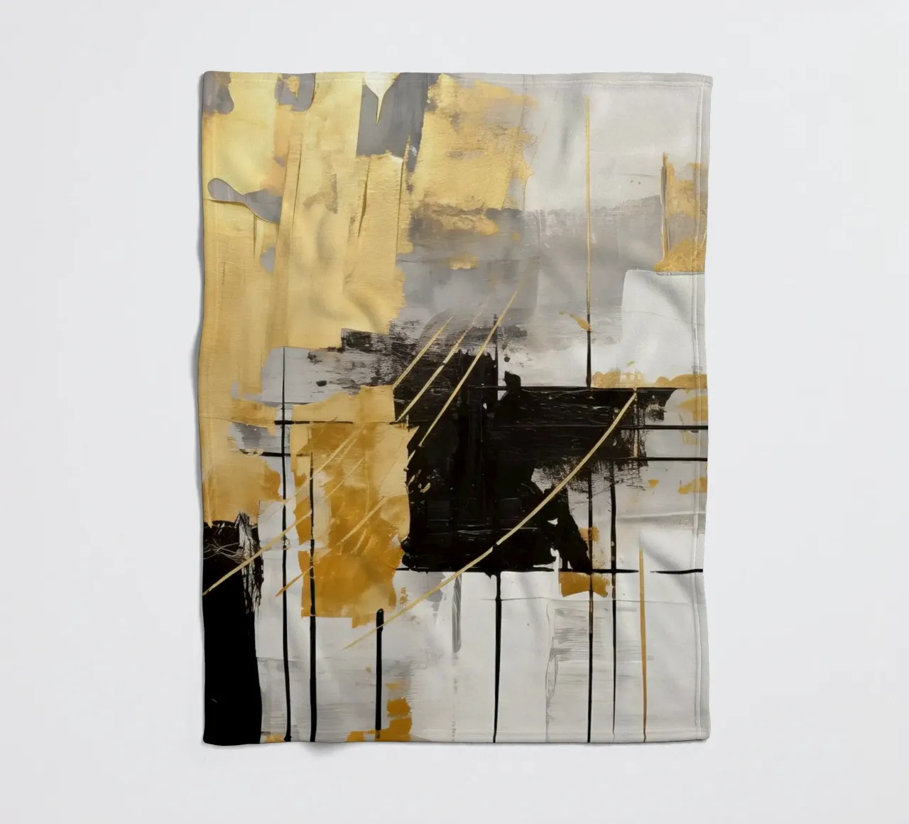 ABSTRACT ART Silenzio dinamico coperta in pile da Melanie Viola