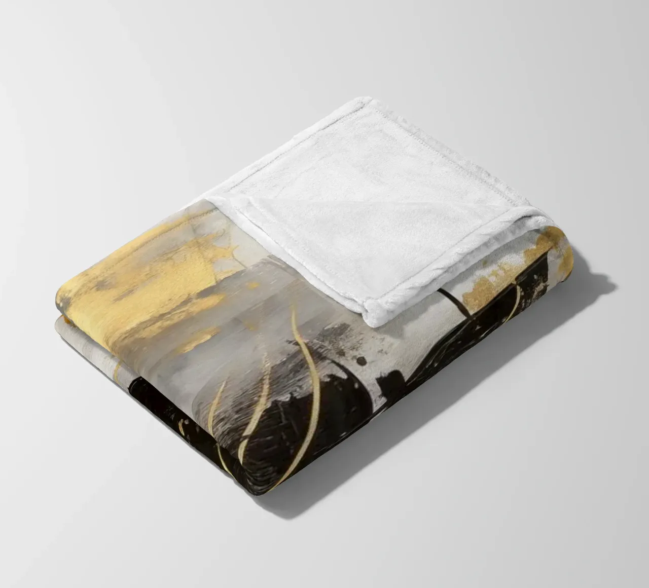 ABSTRACT ART Silenzio dinamico coperta in pile da Melanie Viola