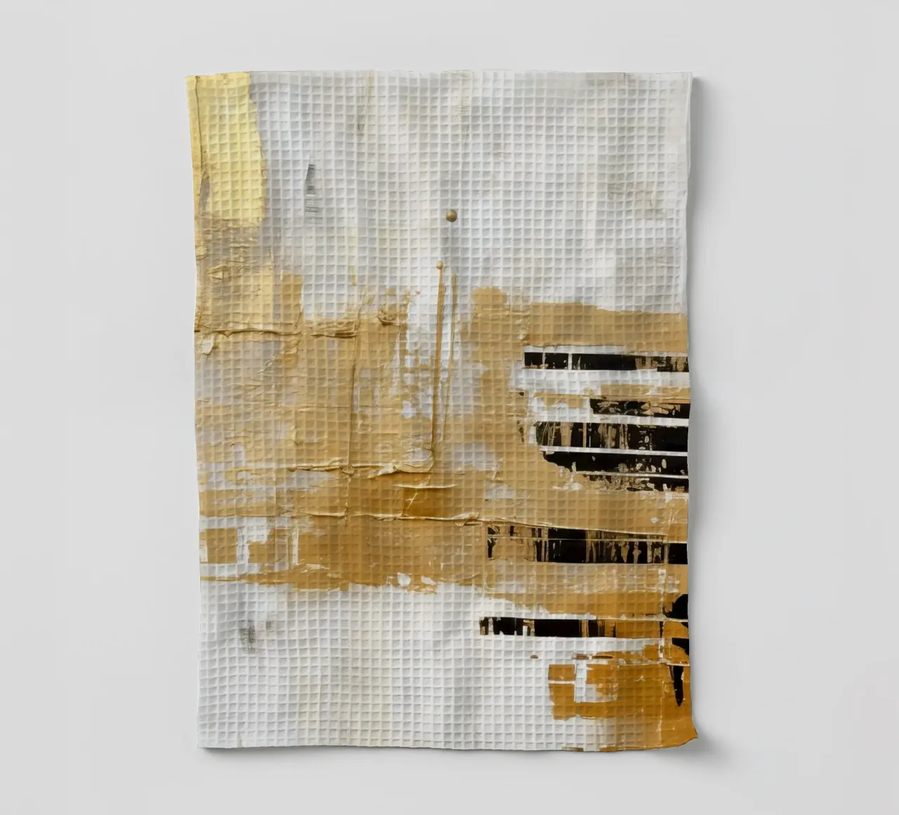 ABSTRACT KUNST Structuren van licht theedoek van Melanie Viola