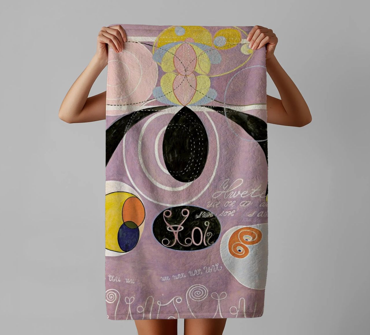 Hilma af Klint - The Ten Largest, No. 6 III serviette de bain de Vintage by JUNIQE