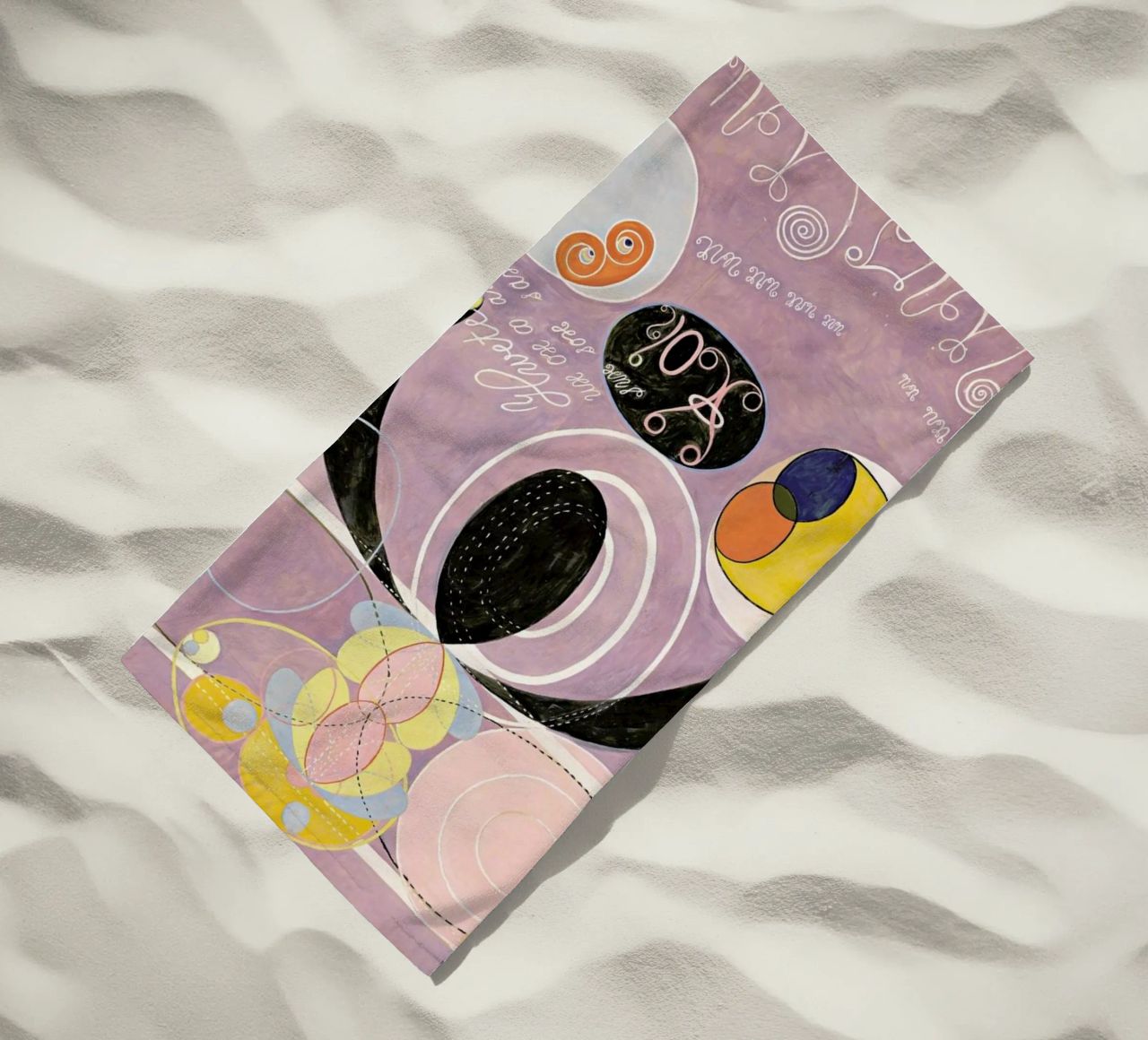 Hilma af Klint - The Ten Largest, No. 6 III serviette de plage de Vintage by JUNIQE