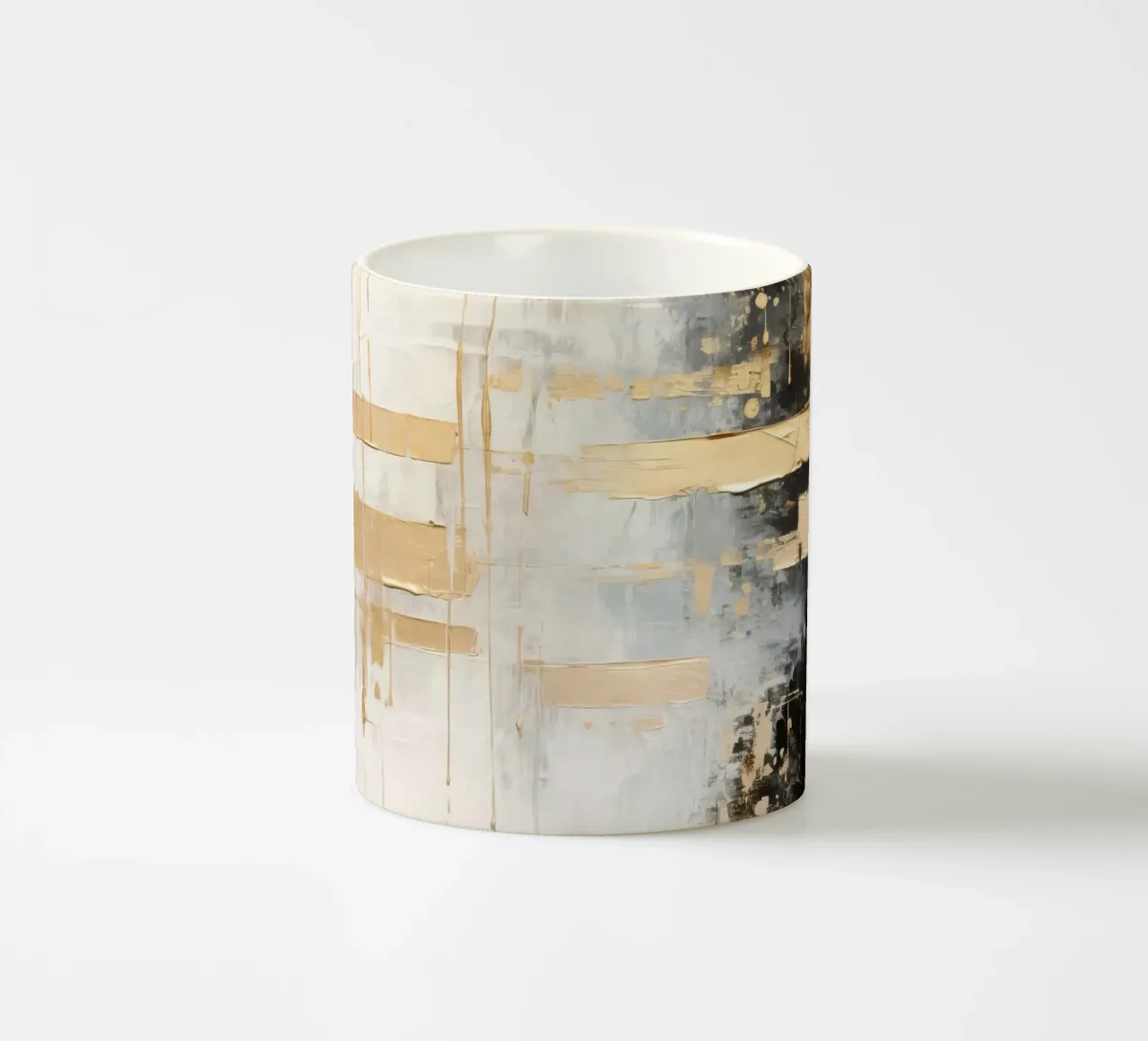 ABSTRACT ART Splendour and shadow ceramic mug by Melanie Viola