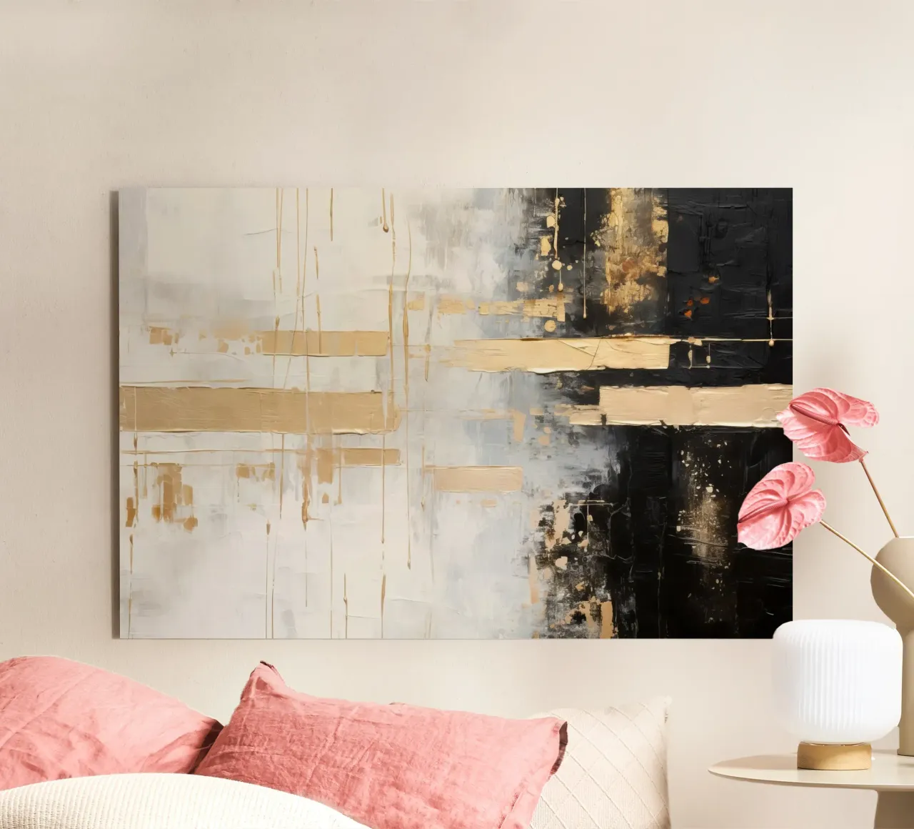 ABSTRACT ART Splendore e ombra alluminio dibond da Melanie Viola