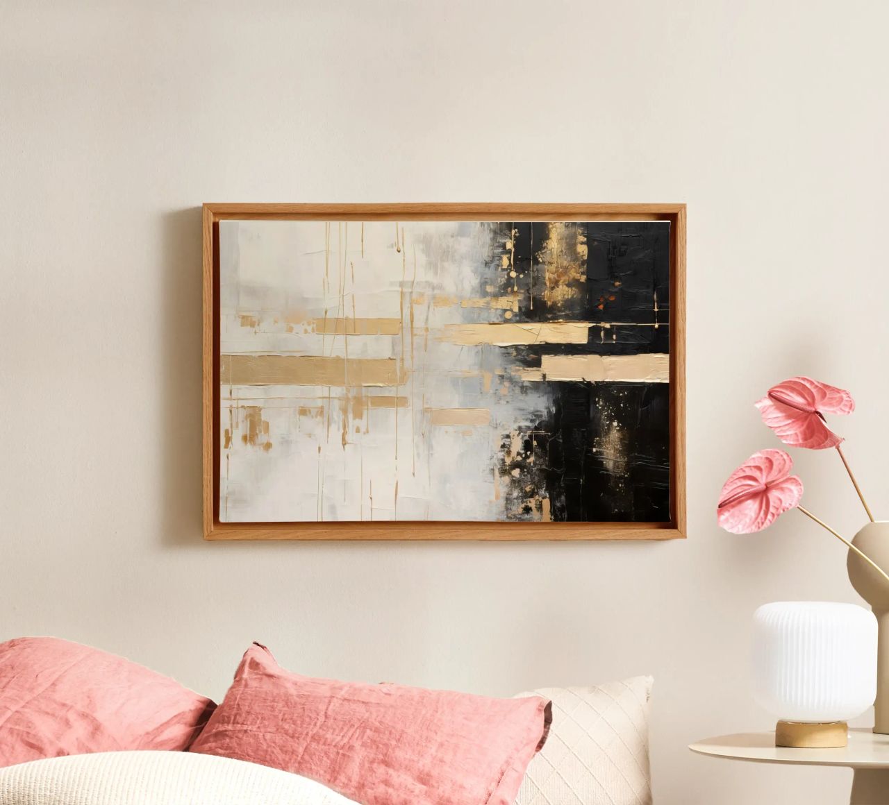 ABSTRACT ART Splendour and shadow canvas by Melanie Viola