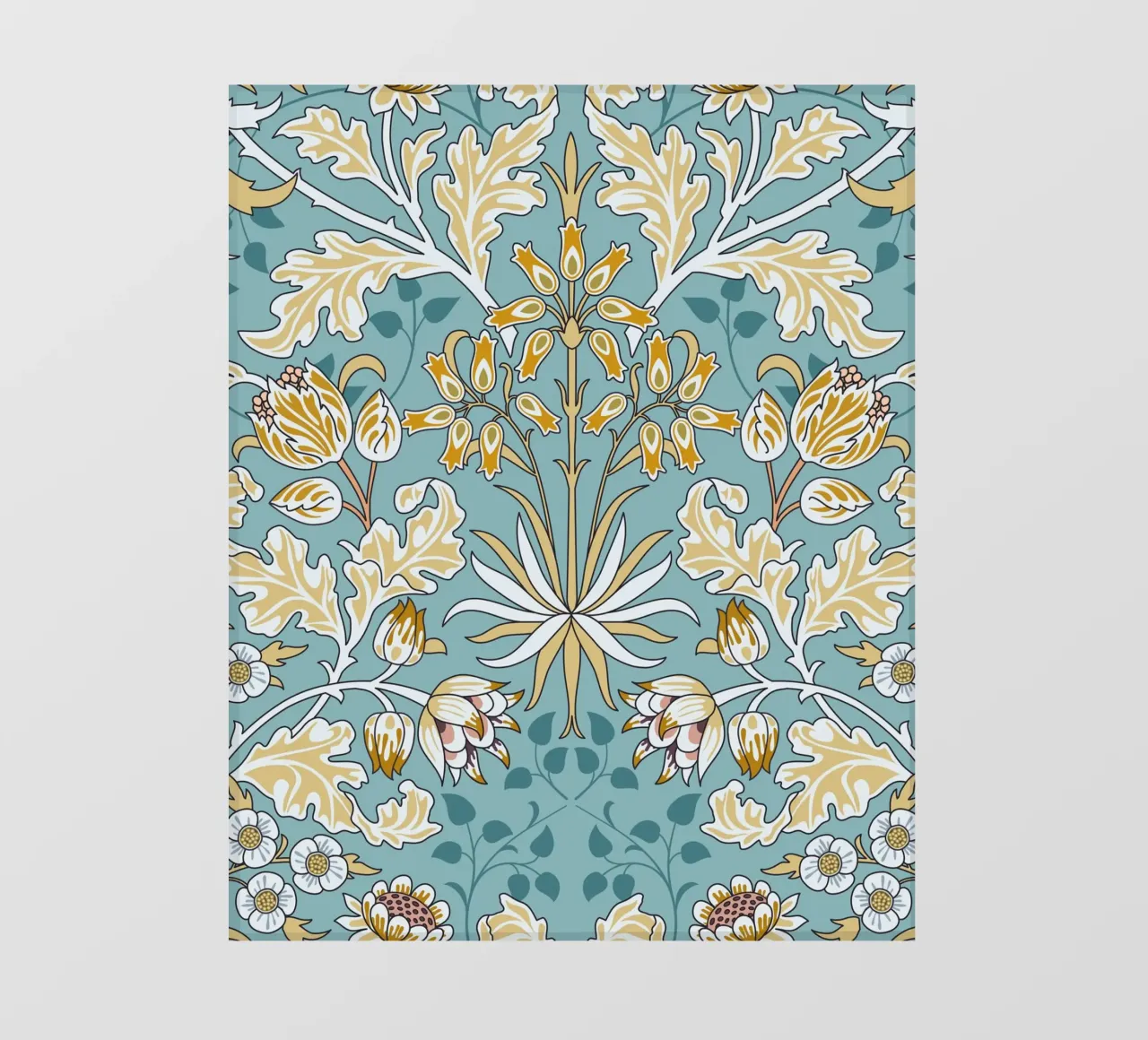 William Morris Botanical Print backlit film by ArtHaus