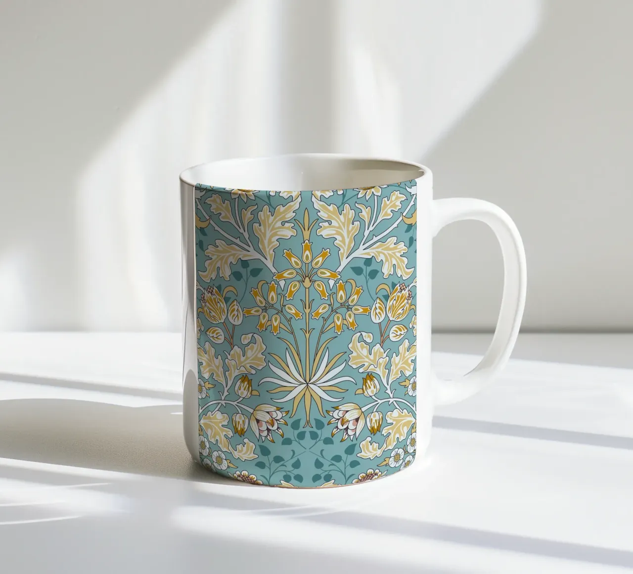 William Morris Botanical Print ceramic mug by ArtHaus