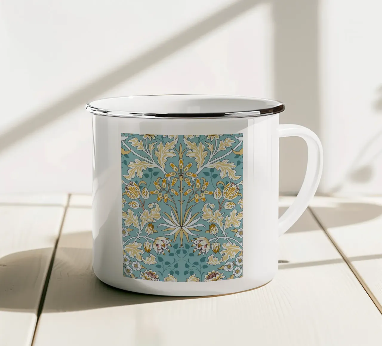 Stampa botanica William Morris tazza in smalto da ArtHaus