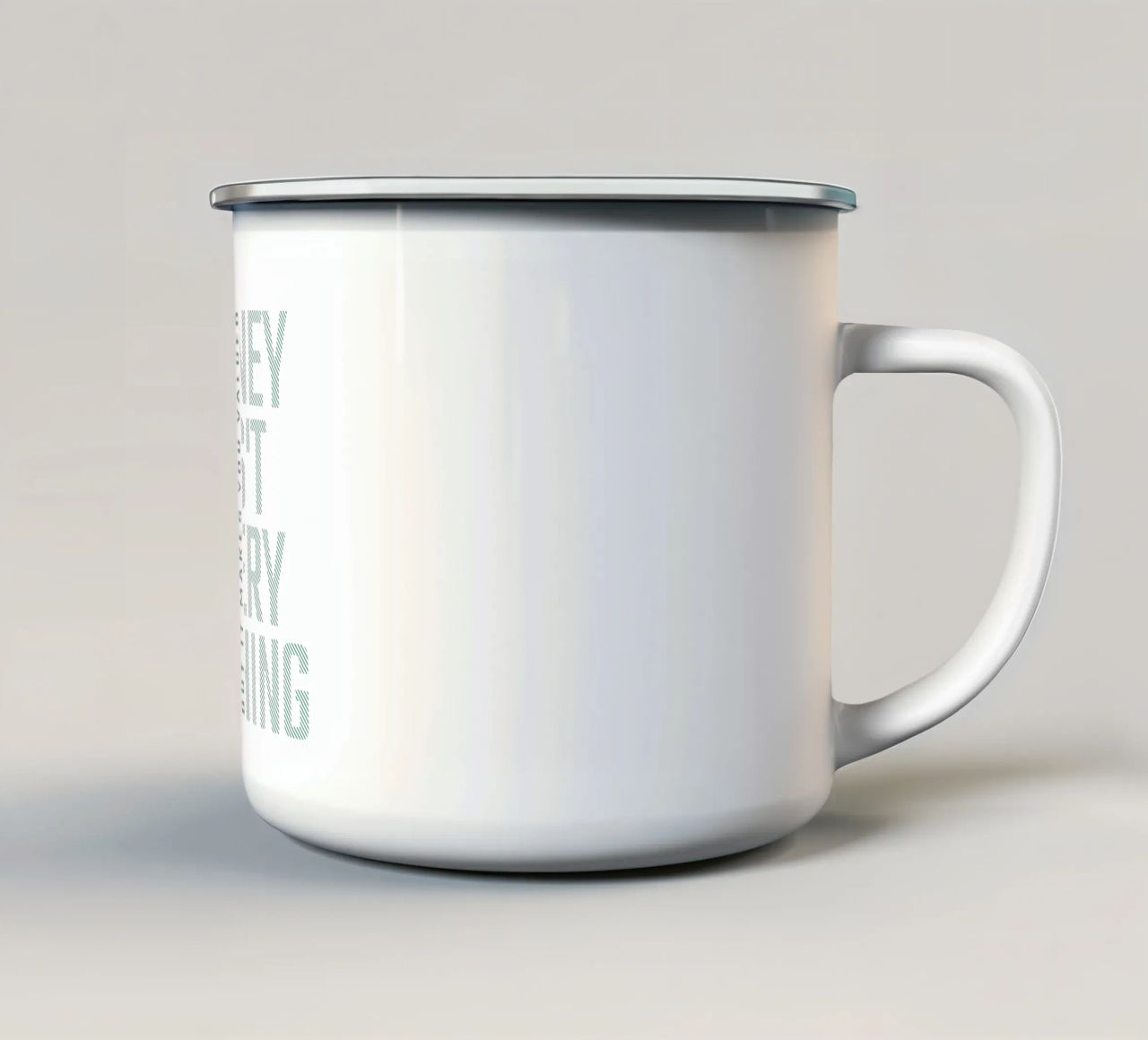 Il denaro non è tutto tazza in smalto da Gunawan Rb