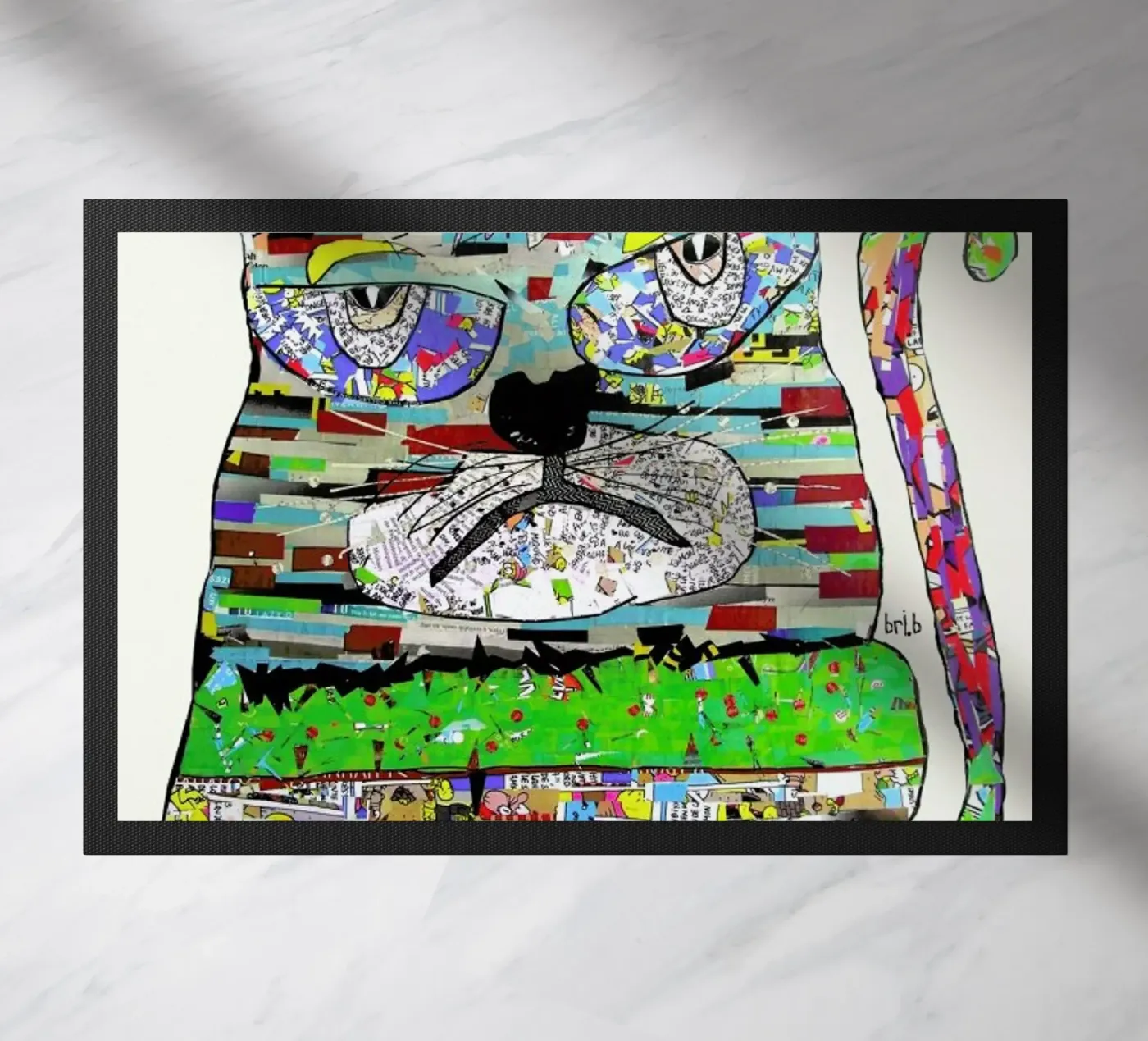 jam cat Fußmatte von Brian Buckley