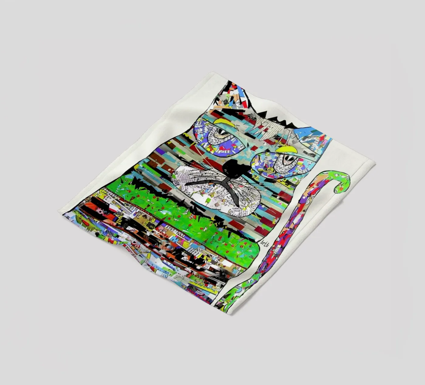 jam cat fleece blanket by Brian Buckley