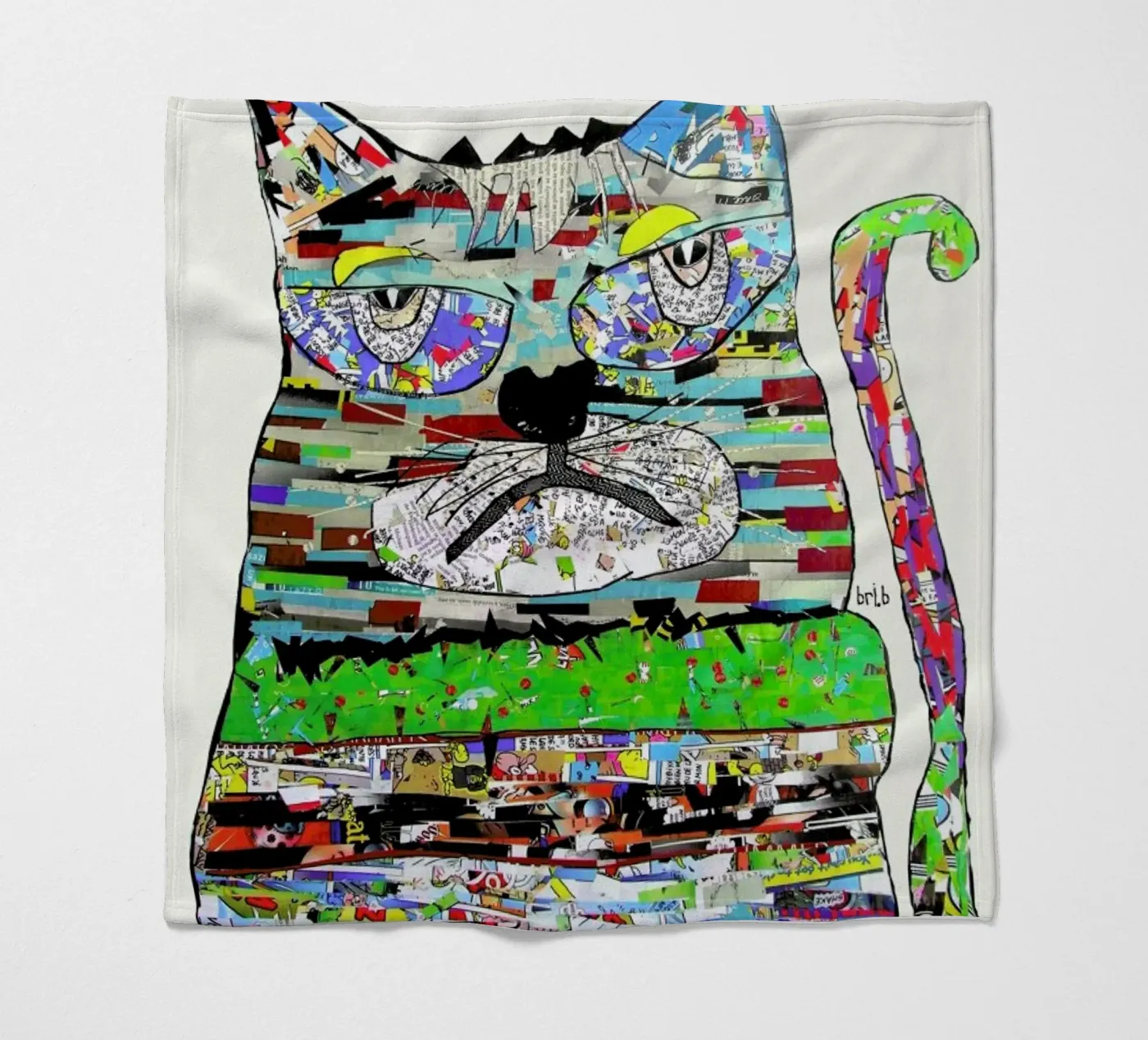 jam cat fleece blanket by Brian Buckley