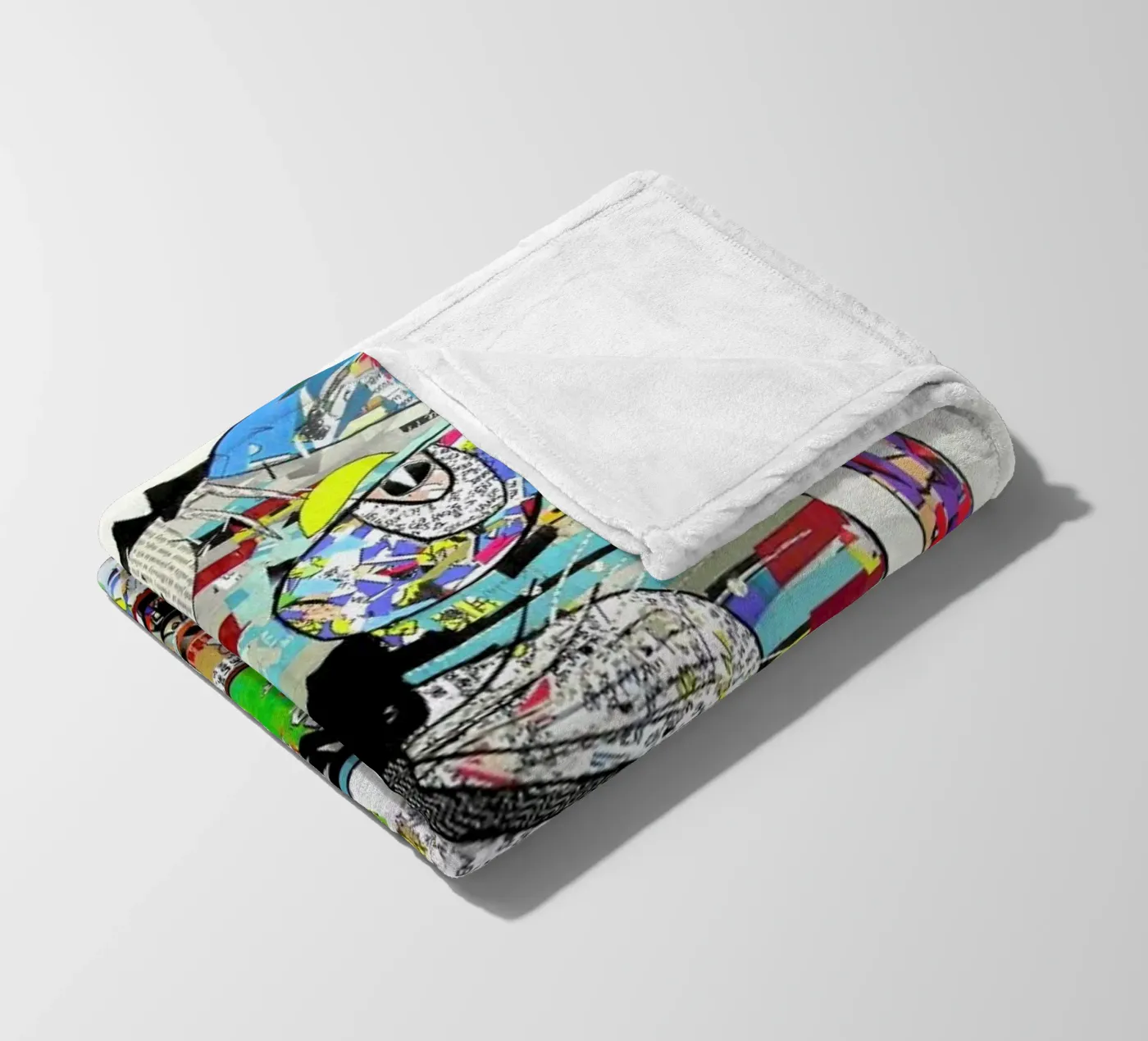 jam cat fleece blanket by Brian Buckley
