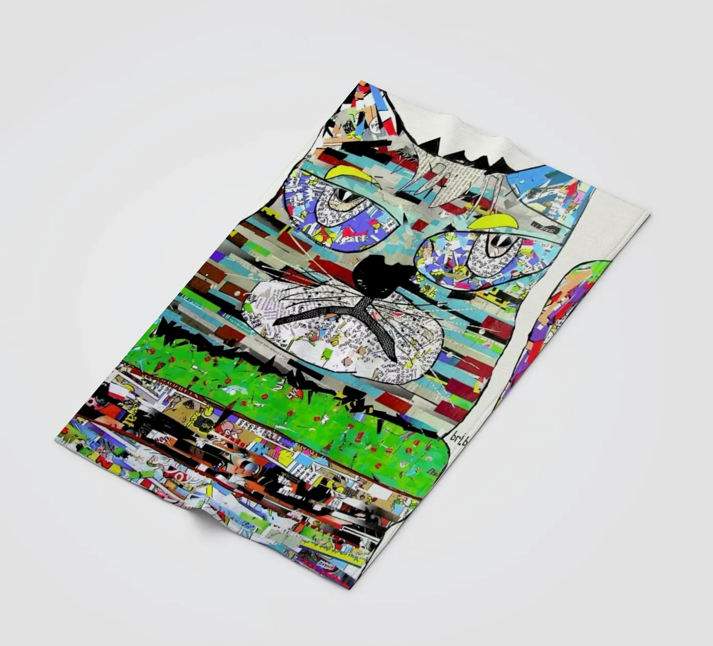 jam cat fleece blanket by Brian Buckley