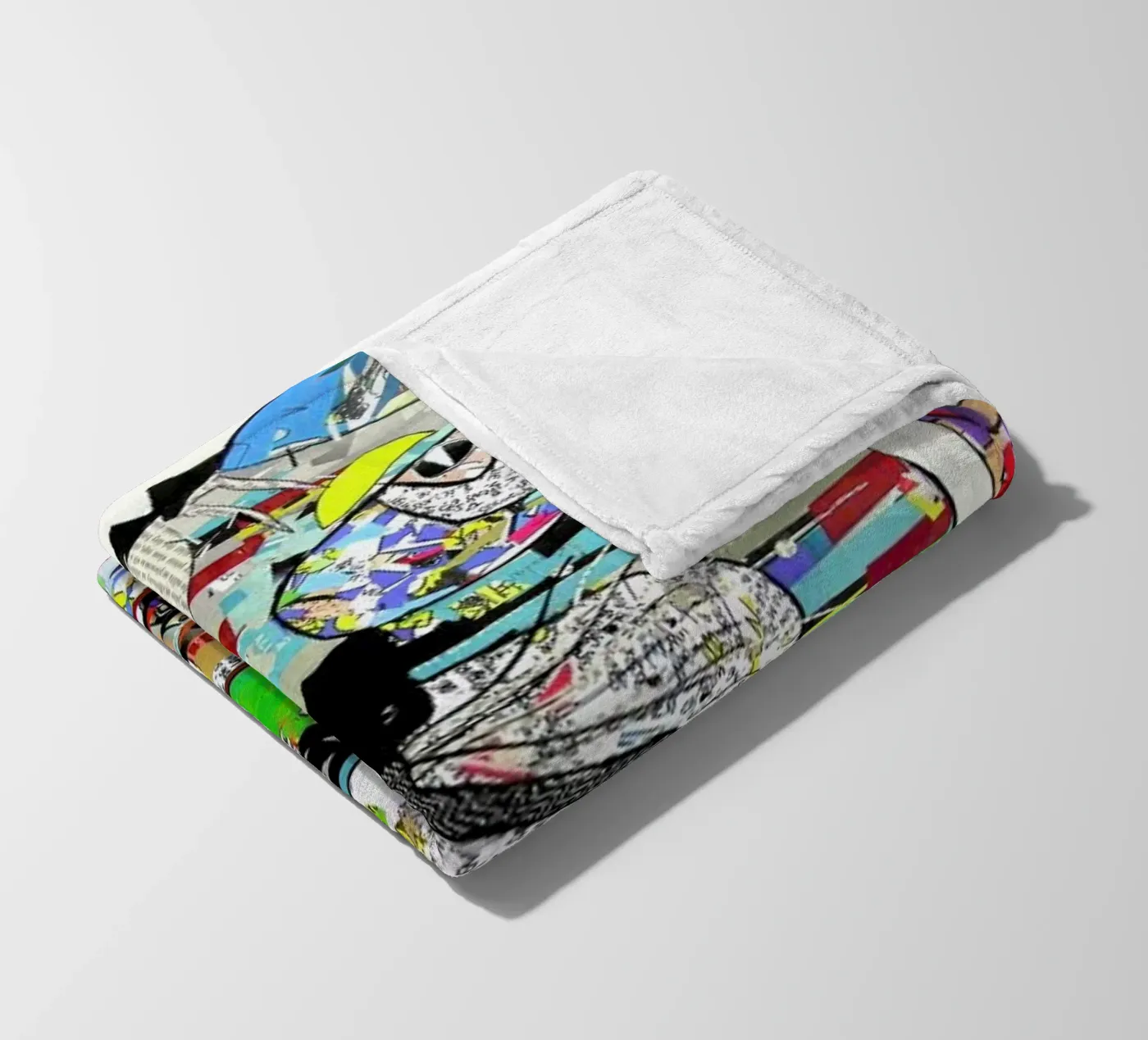 jam cat fleece blanket by Brian Buckley