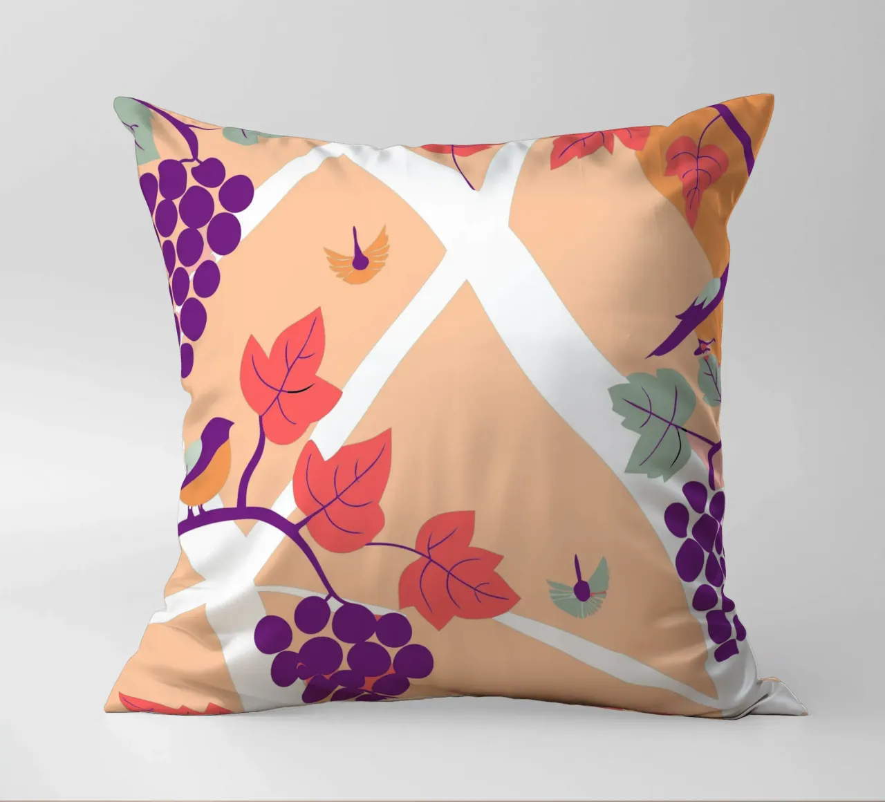 Albero dell'uva e uccello cuscino da TODAY'S SHOP
