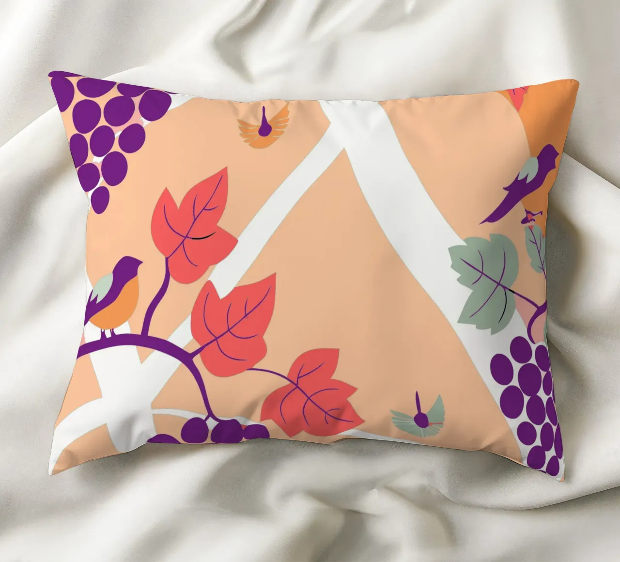 Albero dell'uva e uccello cuscino da TODAY'S SHOP