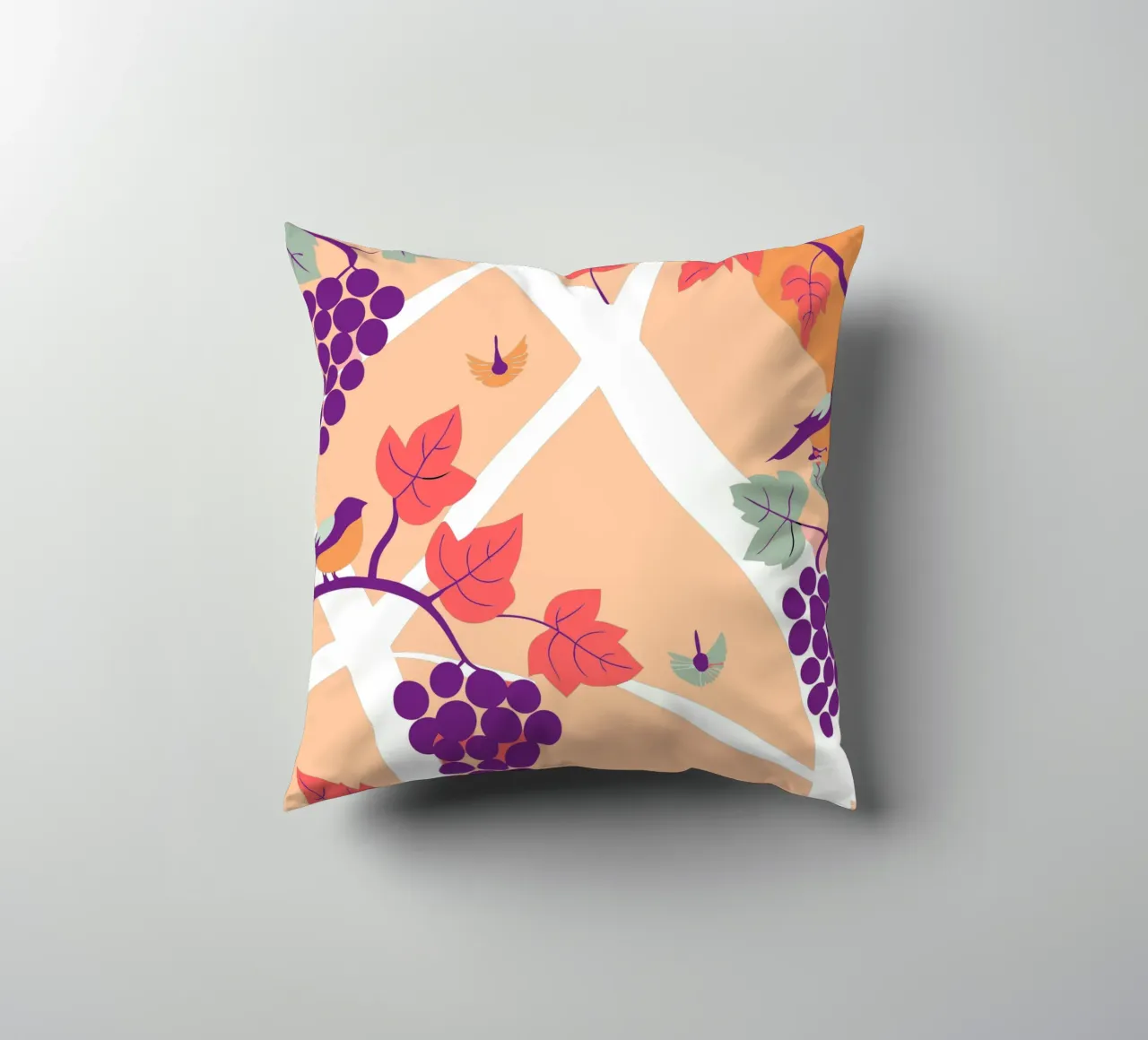 Albero dell'uva e uccello cuscino da TODAY'S SHOP