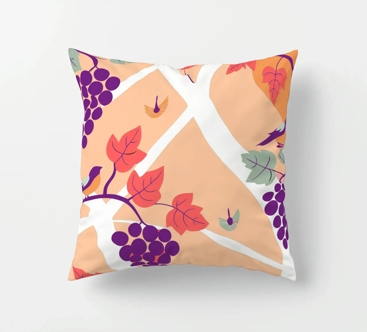 Albero dell'uva e uccello cuscino da TODAY'S SHOP