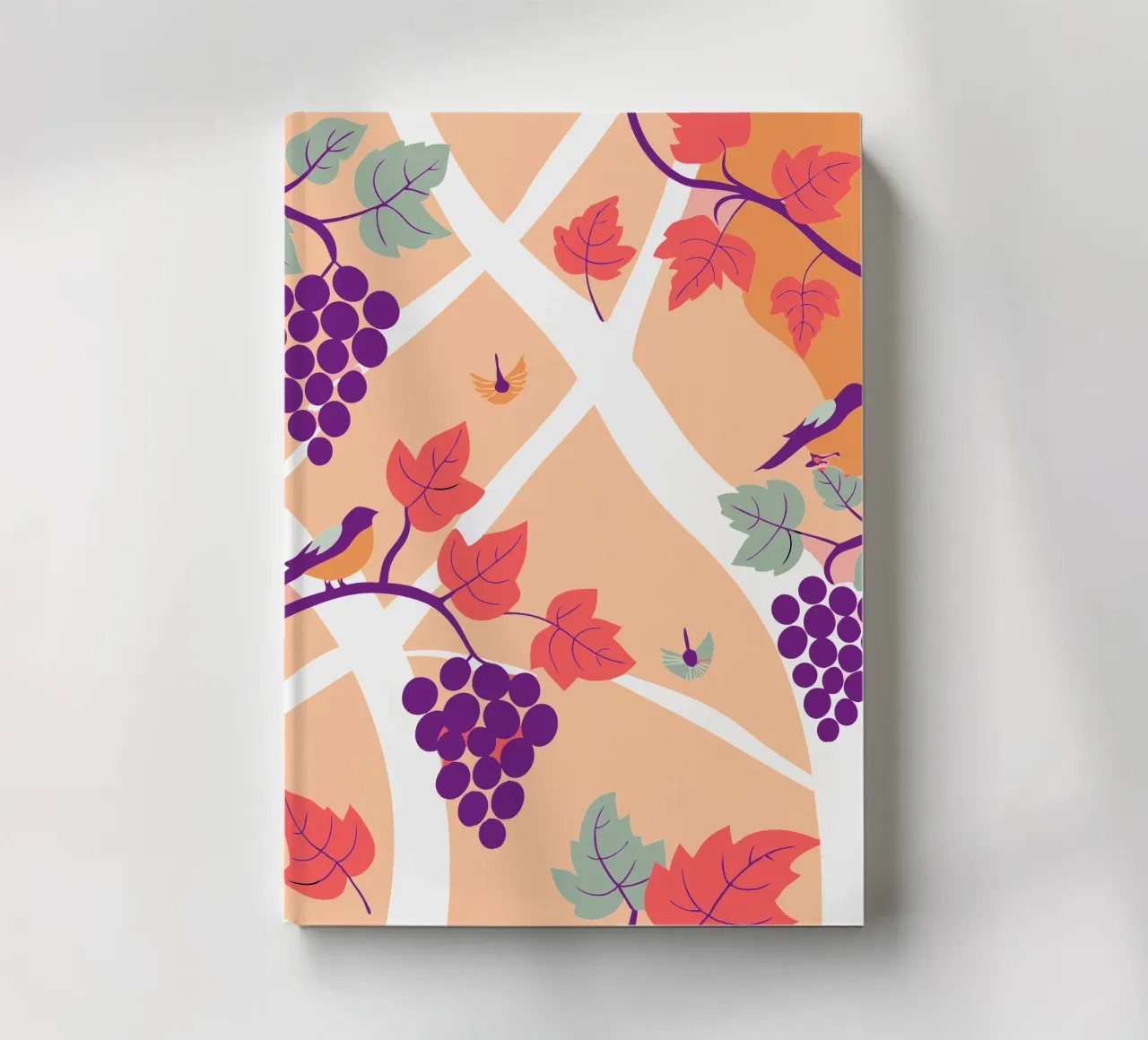 Árbol de uvas y pájaro cuaderno de TODAY'S SHOP