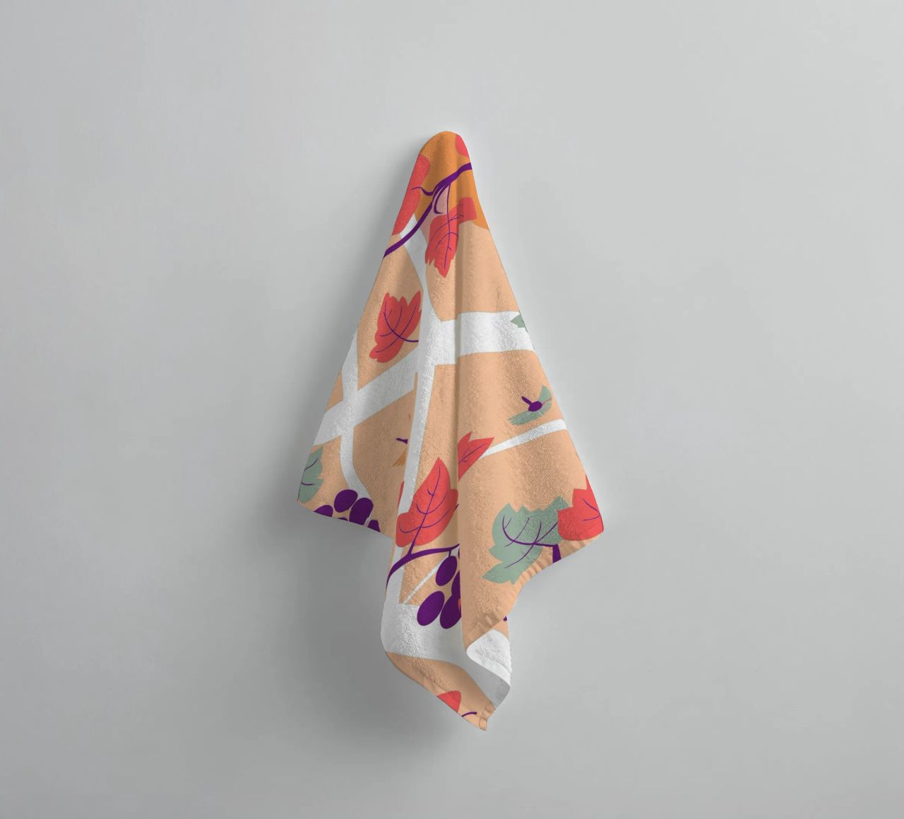 Albero dell'uva e uccello asciugamano da bagno da TODAY'S SHOP