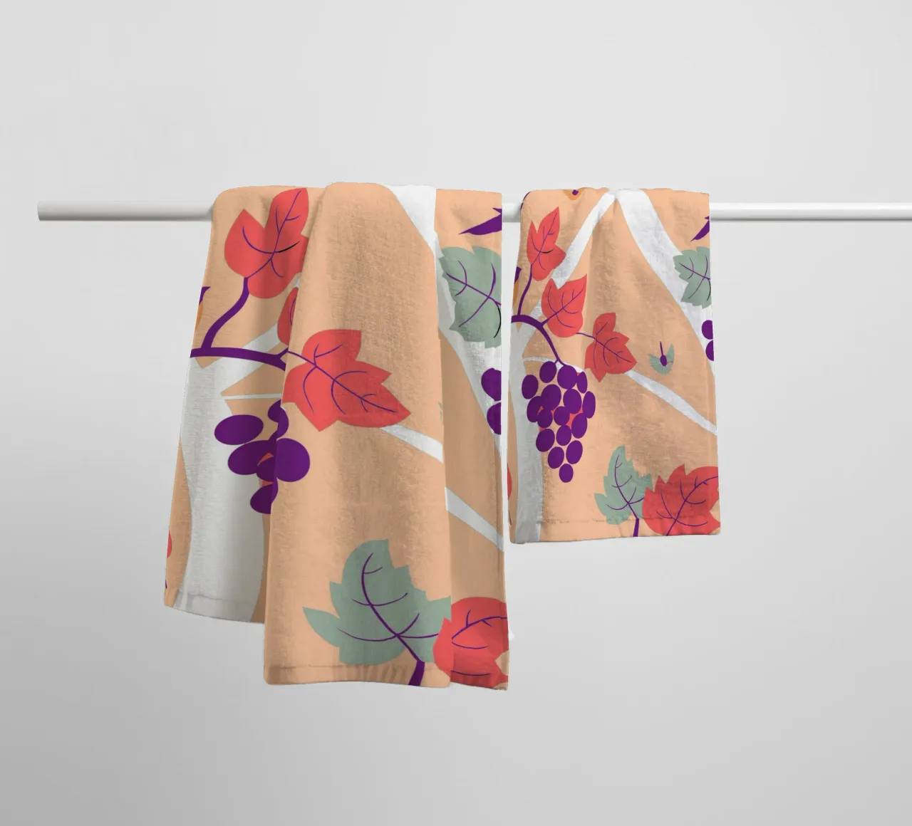 Grape Tree And Bird towel by TODAY'S SHOP