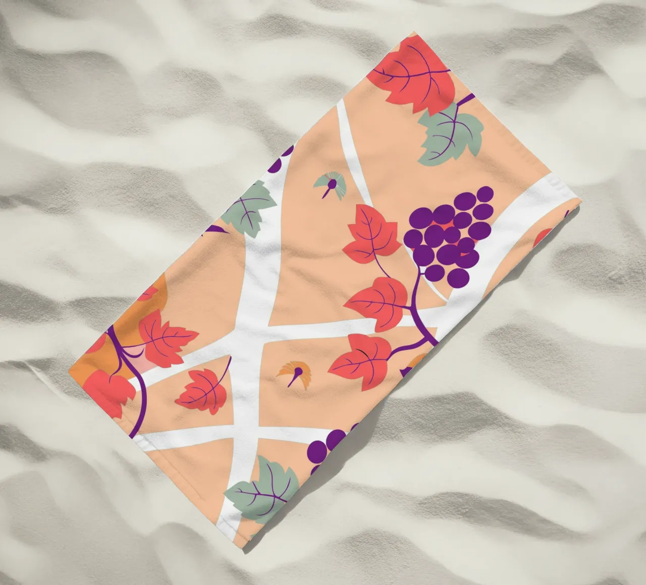 Albero dell'uva e uccello telo mare da TODAY'S SHOP