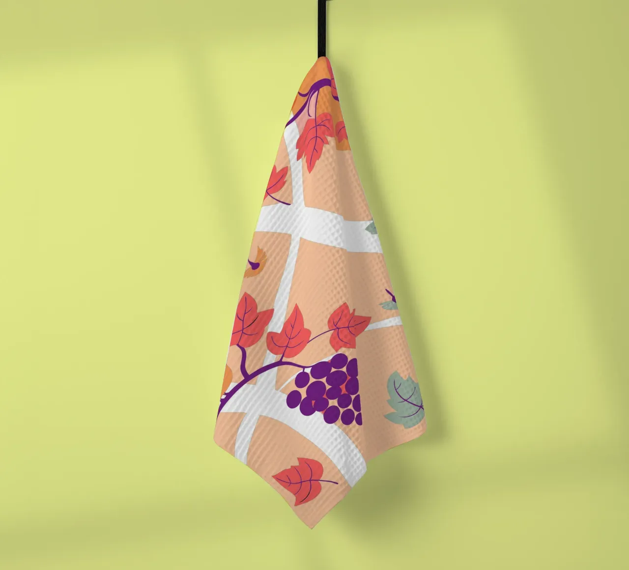 Albero dell'uva e uccello canovaccio da cucina da TODAY'S SHOP