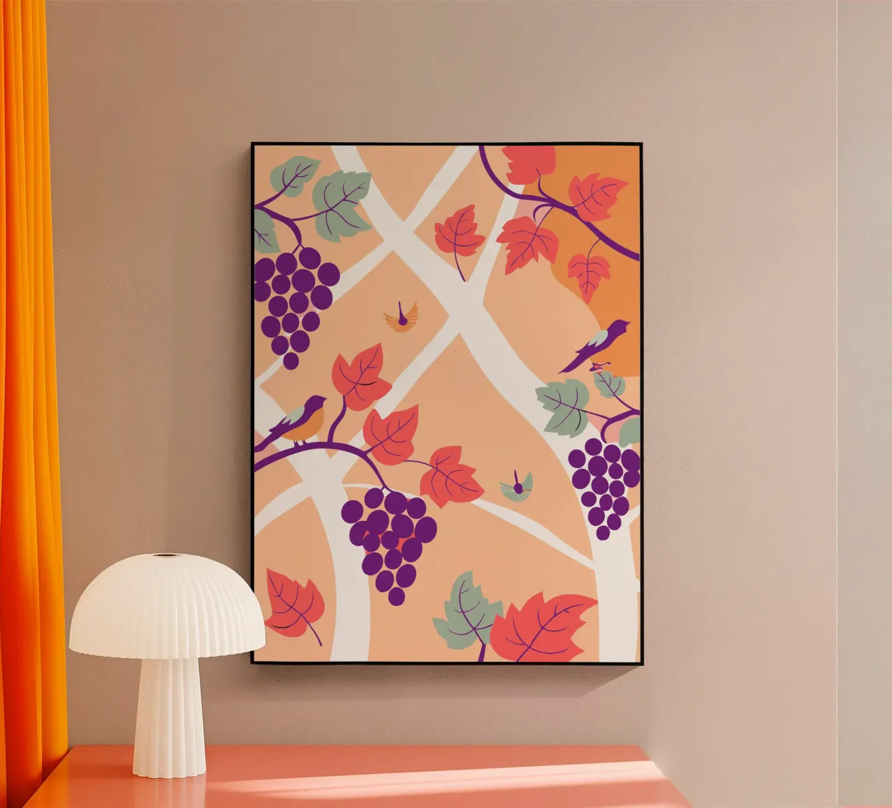 Albero dell'uva e uccello plexiglass da TODAY'S SHOP