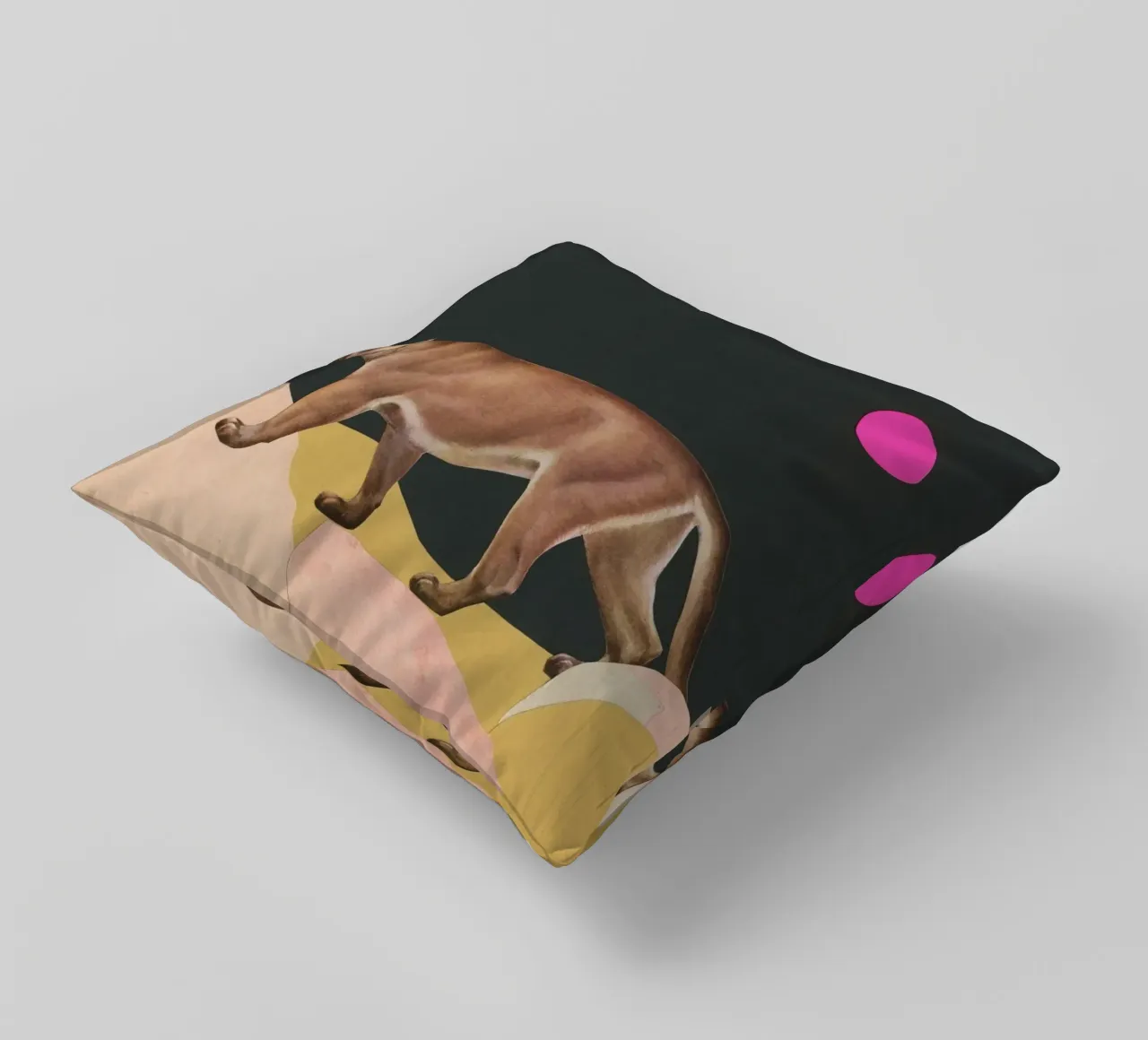 Puma cuscino da Cassia Beck Collage