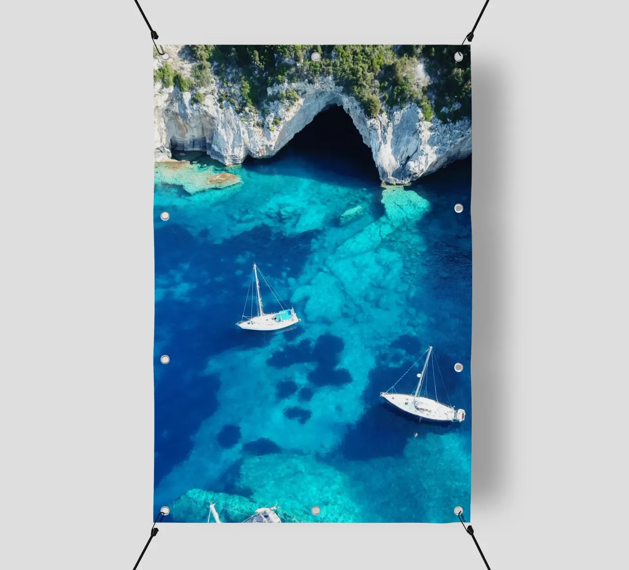 Blue Lagoon, Travel Print, Sailing Print, Ocean pvc cover by TheTravelClub