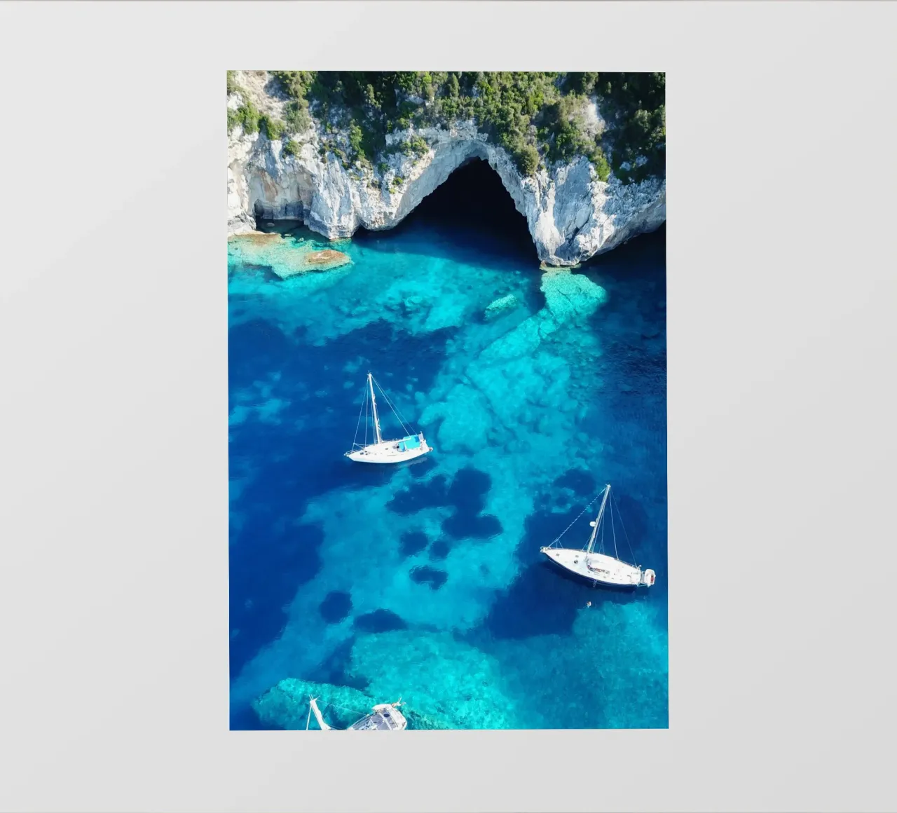 Blue Lagoon, Travel Print, Sailing Print, Ocean pvc cover by TheTravelClub