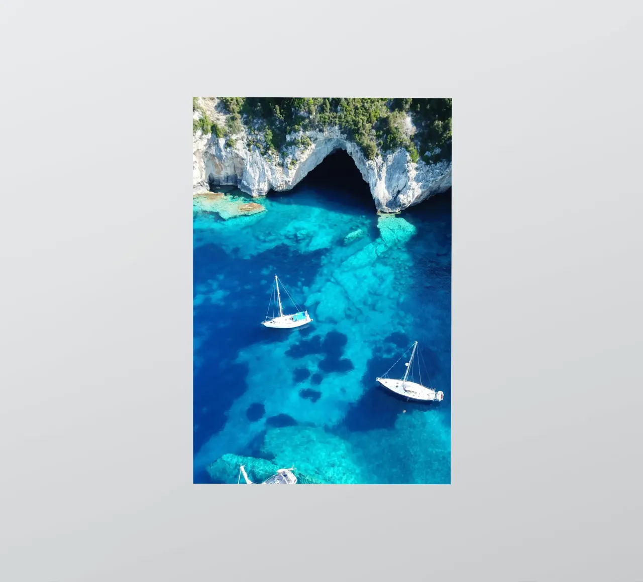 Blue Lagoon, Travel Print, Sailing Print, Ocean autocollant de TheTravelClub