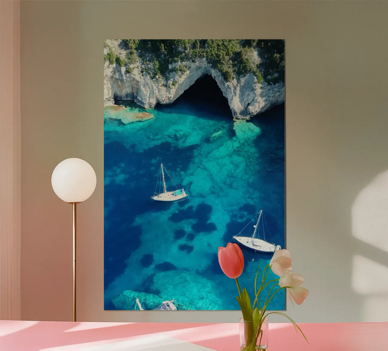Blue Lagoon, Travel Print, Sailing Print, Ocean poster de TheTravelClub