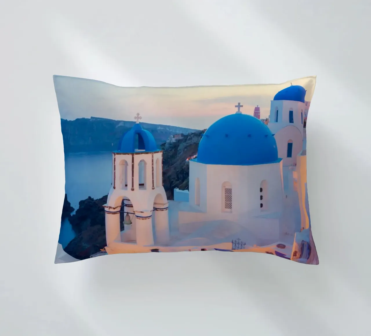 Santorini Sunset cuscino da TheTravelClub
