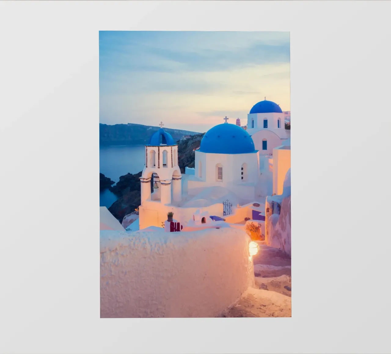 Santorini Sunset telo in pvc da TheTravelClub