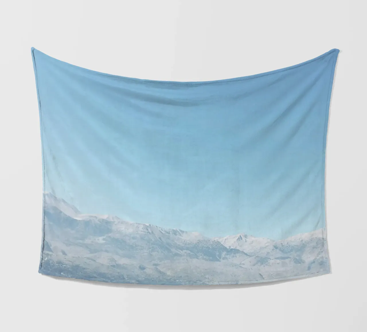 Hazy Mountains fleece blanket by Cassia Beck Photography