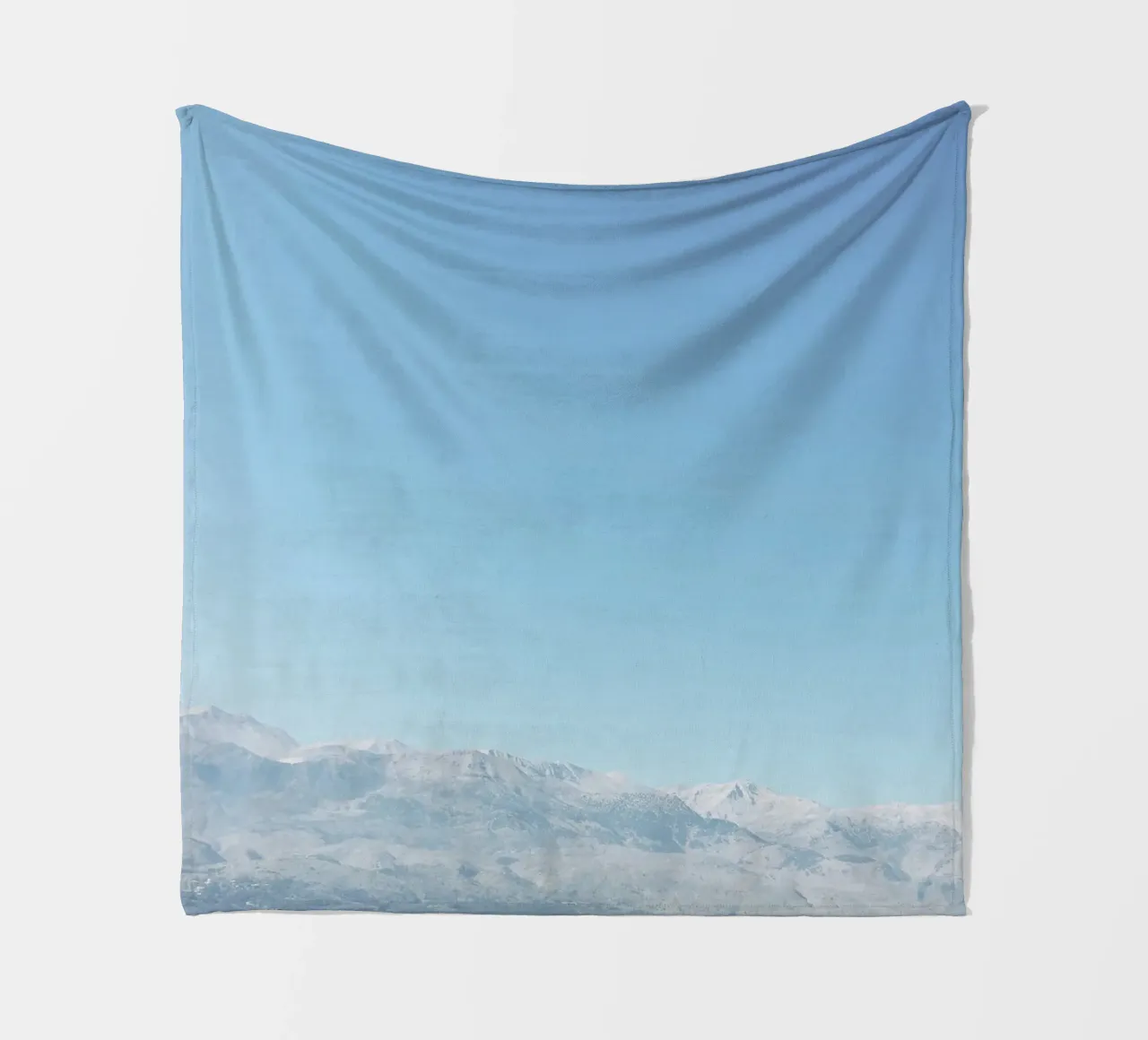 Hazy Mountains fleece blanket by Cassia Beck Photography