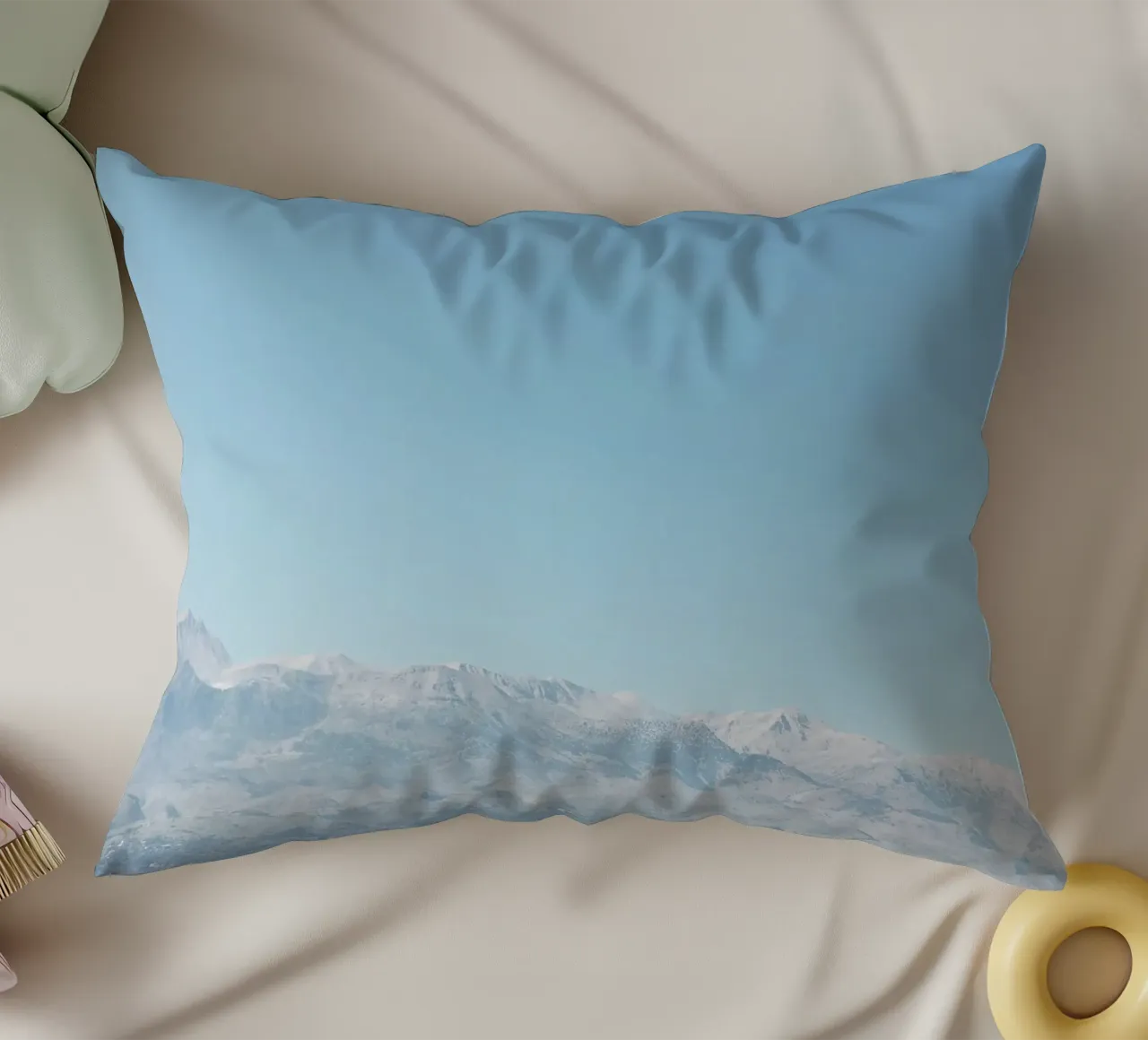 Hazy Mountains decorative cushion by Cassia Beck Photography
