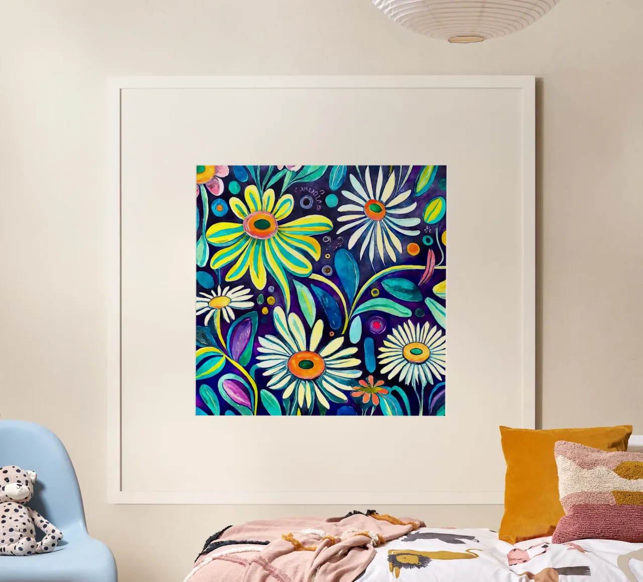 Margherite divertenti poster da Botanical Pattern House