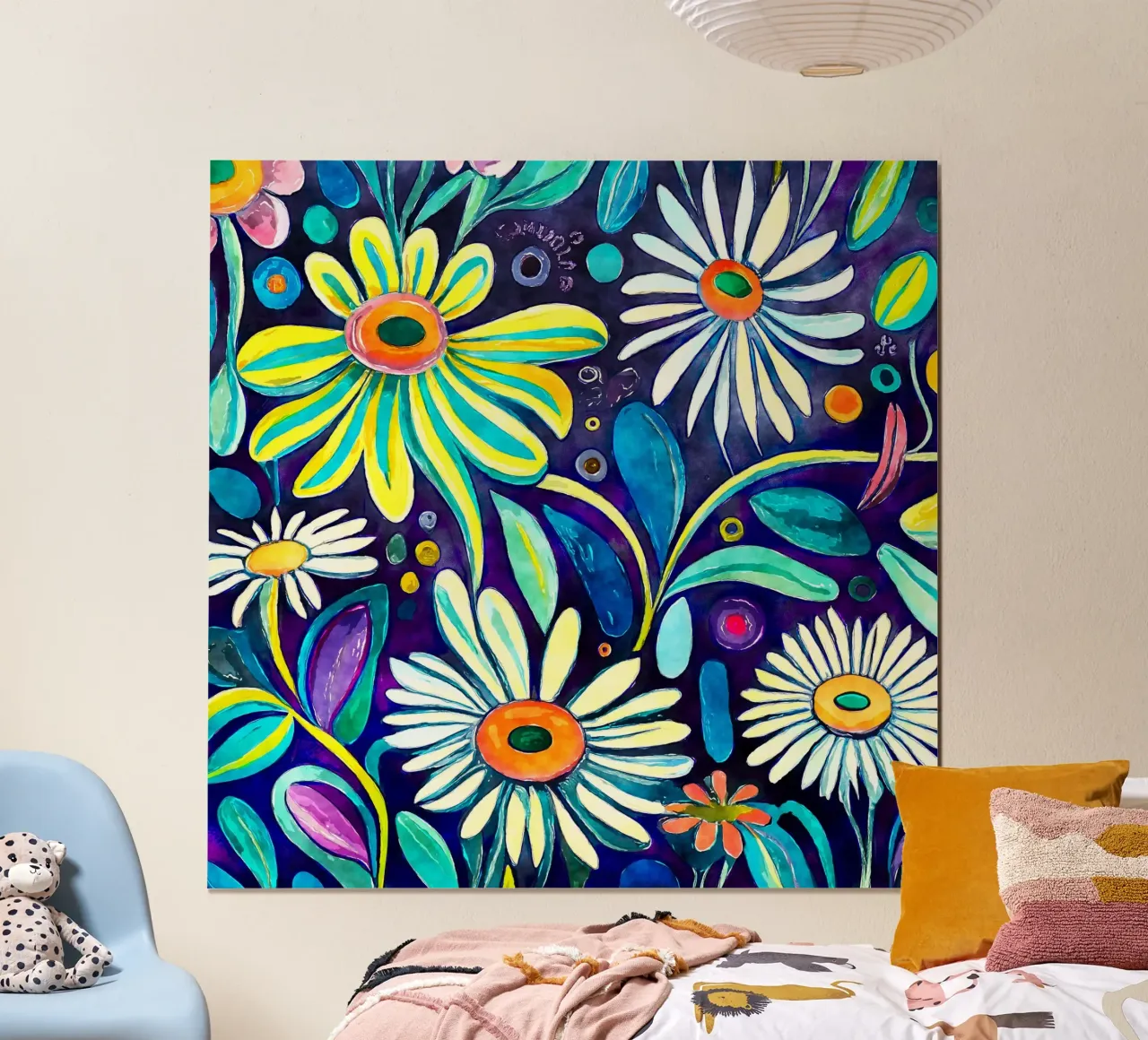 Margherite divertenti poster da Botanical Pattern House
