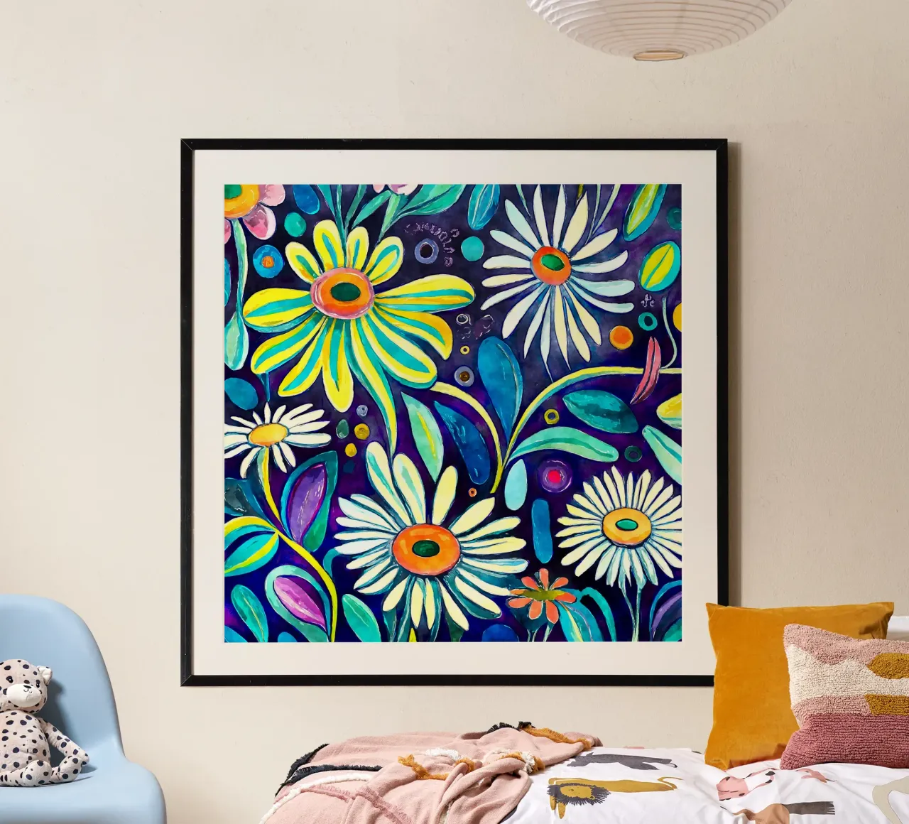 Margherite divertenti poster da Botanical Pattern House