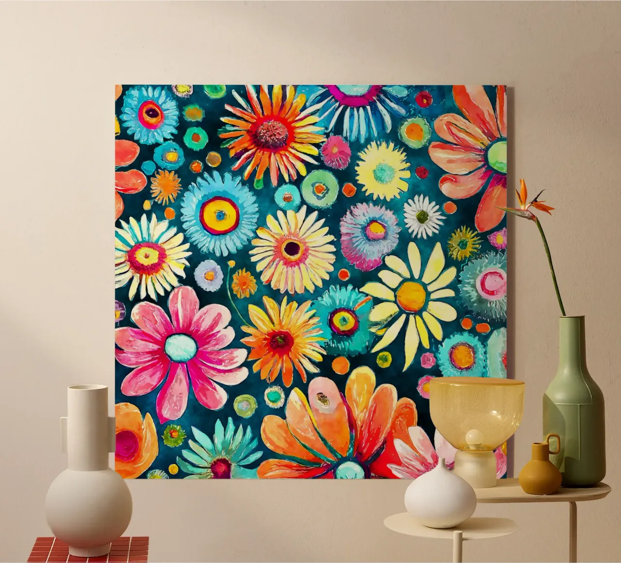 Funky Gänseblümchen Acryl-Glas von Botanical Pattern House