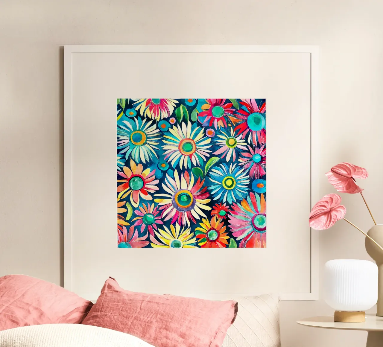 Funky Daisies hahnemühle de Botanical Pattern House