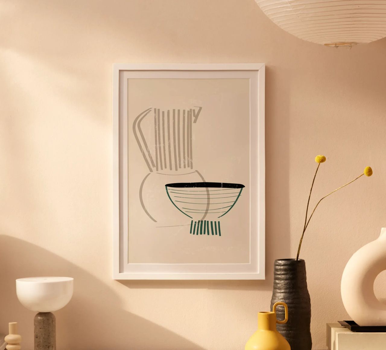 Clay Vase & Bowl poster de Graphite