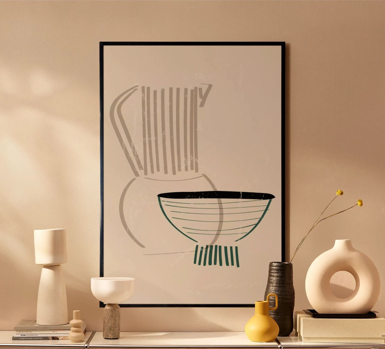 Clay Vase & Bowl poster de Graphite