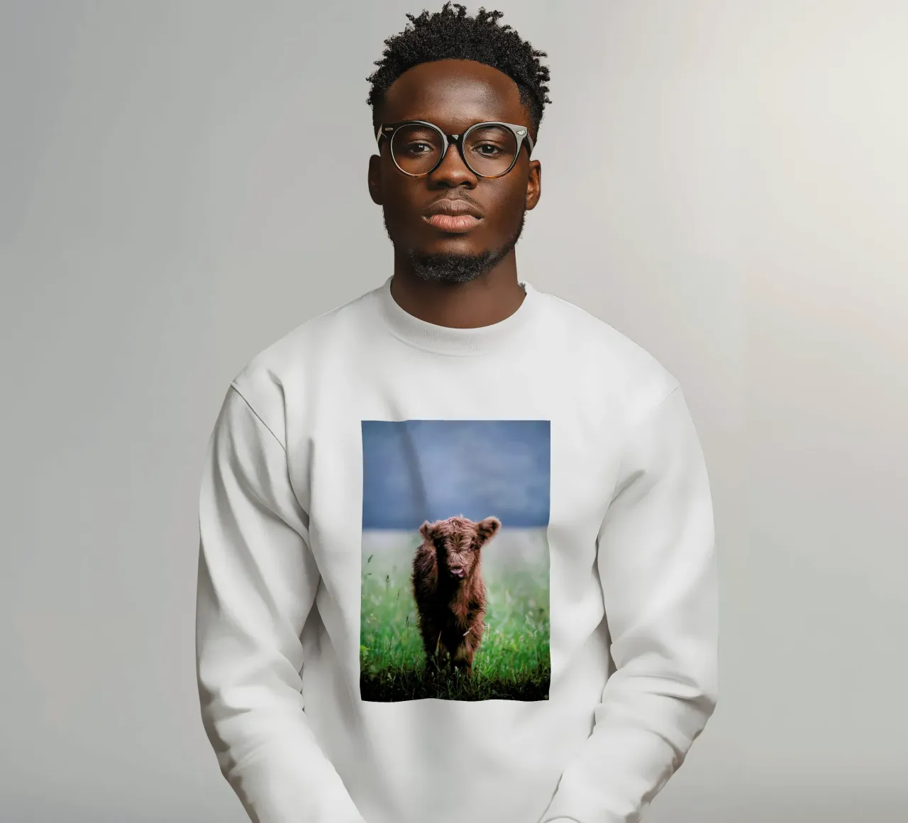 Highland Calf II sweatshirt van Natural Kingdom
