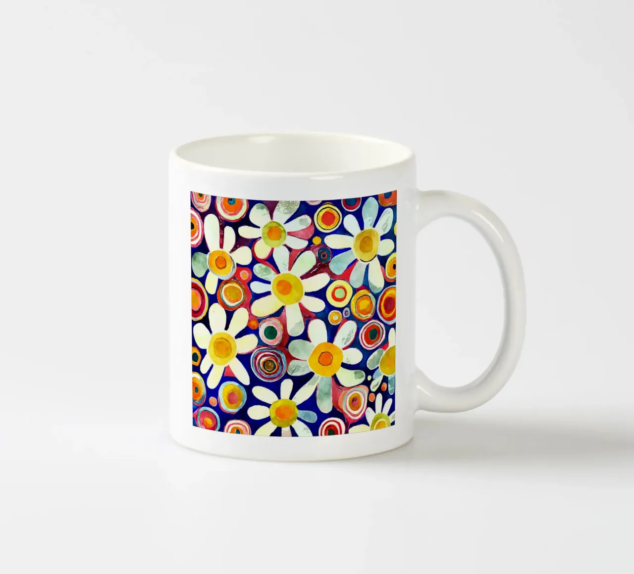 Margherite divertenti tazza in ceramica da Botanical Pattern House