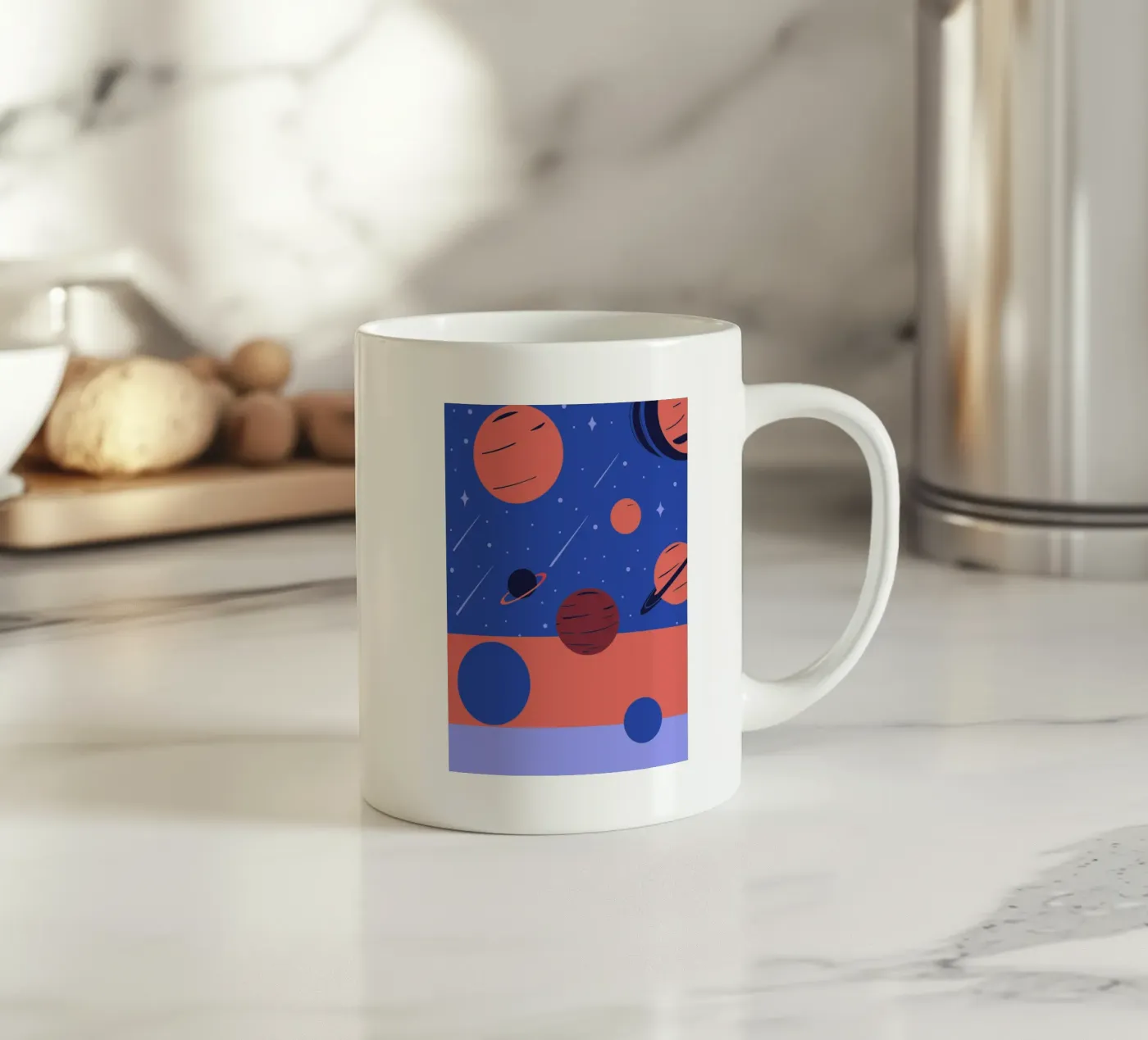 Planets ceramic mug by TODAY'S SHOP