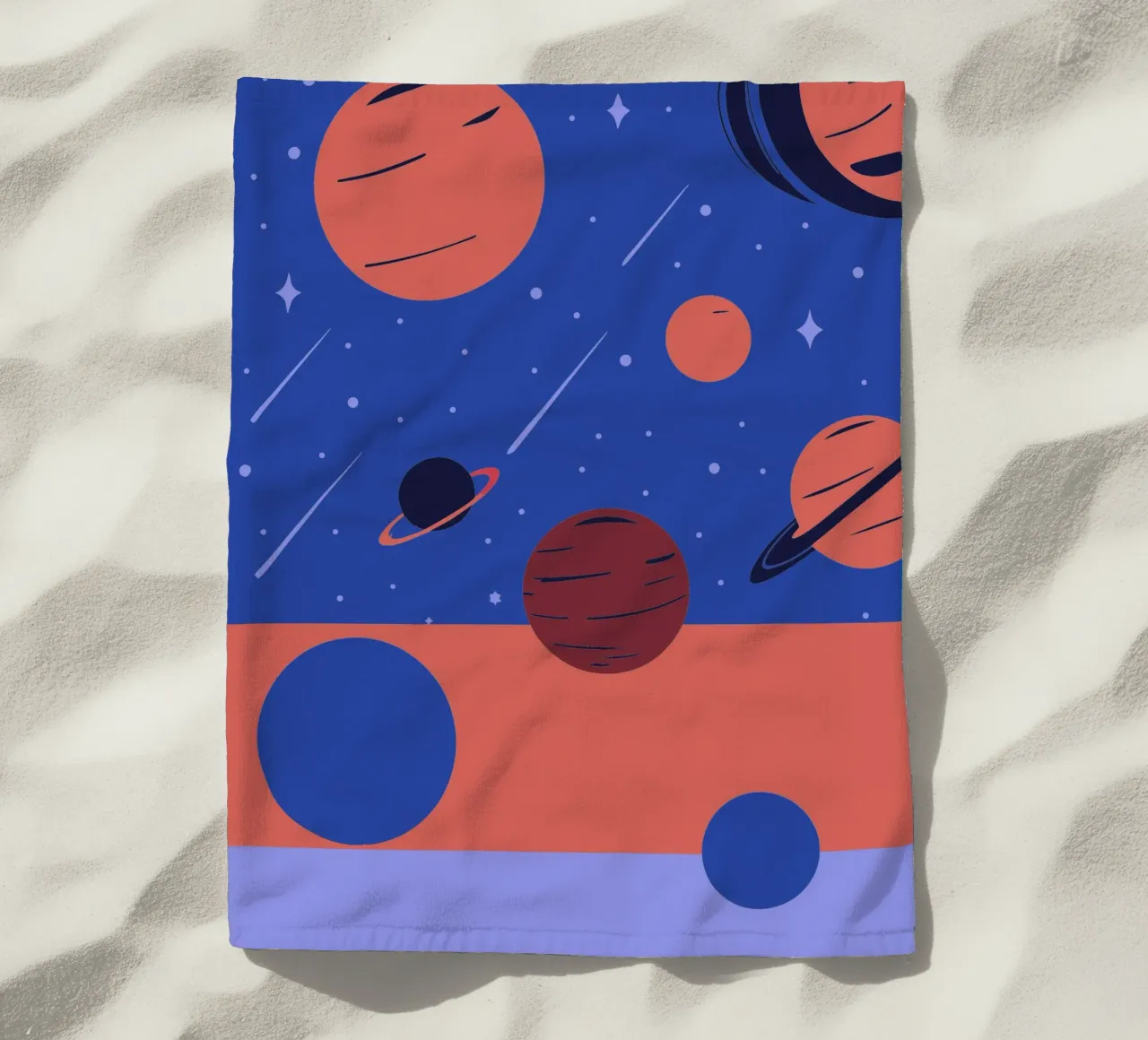 Planets beach towel by TODAY'S SHOP